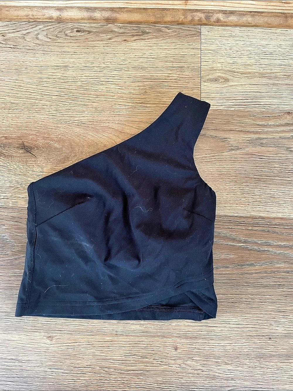 lululemon Ribbed Nulu Asymmetrical Yoga Tank Top Black